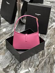YSL Le 5 À 7 Hobo Bag In Smooth Leather Pink – 657228 – 25X14X6cm - 2