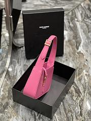 YSL Le 5 À 7 Hobo Bag In Smooth Leather Pink – 657228 – 25X14X6cm - 3