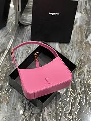 YSL Le 5 À 7 Hobo Bag In Smooth Leather Pink – 657228 – 25X14X6cm - 5
