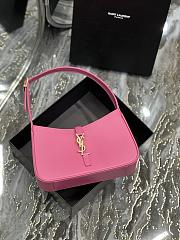 YSL Le 5 À 7 Hobo Bag In Smooth Leather Pink – 657228 – 25X14X6cm - 6
