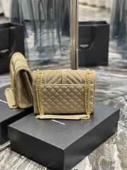 Kitlife YSL Envelope Cavier Frosted Cowhide Golden Hardware Beige – 487206 – 24×17.5×6 cm - 5