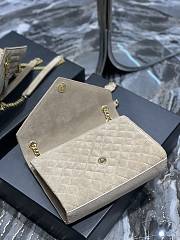 Kitlife YSL Envelope Cavier Frosted Cowhide Golden Hardware Beige – 487206 – 24×17.5×6 cm - 6