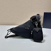 Kitlife Prada Triangle diagonal bag black - 1BH190 - 1