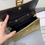 Kitlife Balenciaga Hourglass WOC Crocodile Gold - 23x5x14cm - 5
