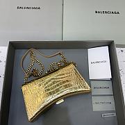 Kitlife Balenciaga Hourglass WOC Crocodile Gold - 23x5x14cm - 4