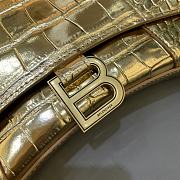 Kitlife Balenciaga Hourglass WOC Crocodile Gold - 23x5x14cm - 2