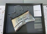 Kitlife Balenciaga Hourglass WOC Crocodile Silver - 23x5x14cm - 1
