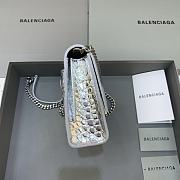 Kitlife Balenciaga Hourglass WOC Crocodile Silver - 23x5x14cm - 6