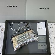 Kitlife Balenciaga Hourglass WOC Crocodile Silver - 23x5x14cm - 4