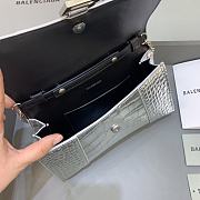 Kitlife Balenciaga Hourglass WOC Crocodile Silver - 23x5x14cm - 5