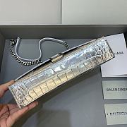 Kitlife Balenciaga Hourglass WOC Crocodile Silver - 23x5x14cm - 3