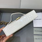 Kitlife Balenciaga Hourglass WOC Crocodile Grey Gold Hardware - 23x5x14cm - 5
