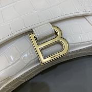 Kitlife Balenciaga Hourglass WOC Crocodile Grey Gold Hardware - 23x5x14cm - 4