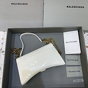 Kitlife Balenciaga Hourglass WOC Crocodile Grey Gold Hardware - 23x5x14cm - 3