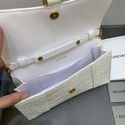 Kitlife Balenciaga Hourglass WOC Crocodile Grey Gold Hardware - 23x5x14cm - 2