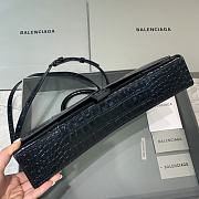 Kitlife Long Hourglass Bag Crocodile Black Buckle - 35x15x6 cm - 4