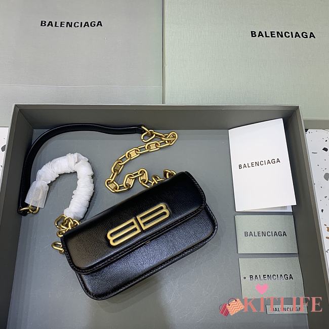 Kitlife Balenciaga Gossip mini leather shoulder bag - 19-5.5-10cm - 1