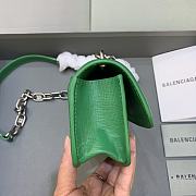 Kitlife Balenciaga Gossip mini green leather shoulder bag - 19x5.5x10cm - 6
