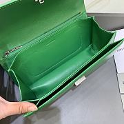 Kitlife Balenciaga Gossip small green leather shoulder bag - 23.5x12.4x10.4cm - 6