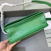 Kitlife Balenciaga Gossip small green leather shoulder bag - 23.5x12.4x10.4cm - 4