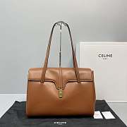 KITLIFE CELINE LARGE SOFT 16 BAG IN SMOOTH CALFSKIN TAN - 60051 - 38x26x18 cm - 1