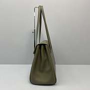 KITLIFE CELINE LARGE SOFT 16 BAG IN SMOOTH CALFSKIN ARMY GREEN - 60051 - 38x26x18 cm - 3