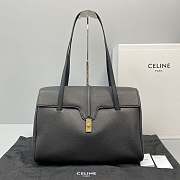 KITLIFE CELINE LARGE SOFT 16 BAG IN SMOOTH CALFSKIN BLACK - 60051 - 38x26x18 cm - 1