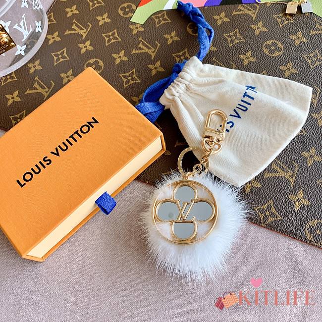 Kitlife Louis Vuitton Hair Ball mirror keychain pendant - 1