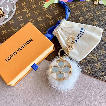 Kitlife Louis Vuitton Hair Ball mirror keychain pendant