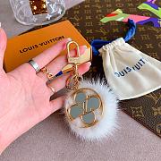Kitlife Louis Vuitton Hair Ball mirror keychain pendant - 3