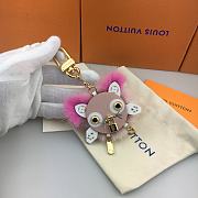 Kitlife Louis Vuitton Mink Fur Wild Puppet Bag Charm and Key Holder - 1