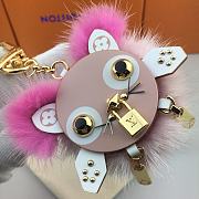 Kitlife Louis Vuitton Mink Fur Wild Puppet Bag Charm and Key Holder - 3