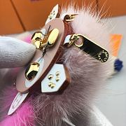 Kitlife Louis Vuitton Mink Fur Wild Puppet Bag Charm and Key Holder - 2
