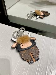Kitlife Louis Vuitton M80218 Portocre Lv Ox Cow Motif Monogram Razor Mink Bag Charm and  - 1