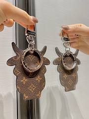 Kitlife Louis Vuitton M80218 Portocre Lv Ox Cow Motif Monogram Razor Mink Bag Charm and  - 5