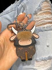 Kitlife Louis Vuitton M80218 Portocre Lv Ox Cow Motif Monogram Razor Mink Bag Charm and  - 4