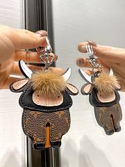 Kitlife Louis Vuitton M80218 Portocre Lv Ox Cow Motif Monogram Razor Mink Bag Charm and  - 3
