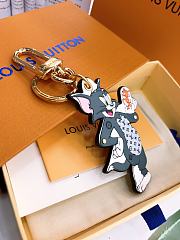 Kitlife Louis Vuitton cat and mouse series silk screen with studded hardware 2 - 4