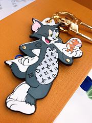 Kitlife Louis Vuitton cat and mouse series silk screen with studded hardware 2 - 2