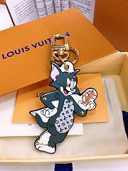 Kitlife Louis Vuitton cat and mouse series silk screen with studded hardware 2 - 3