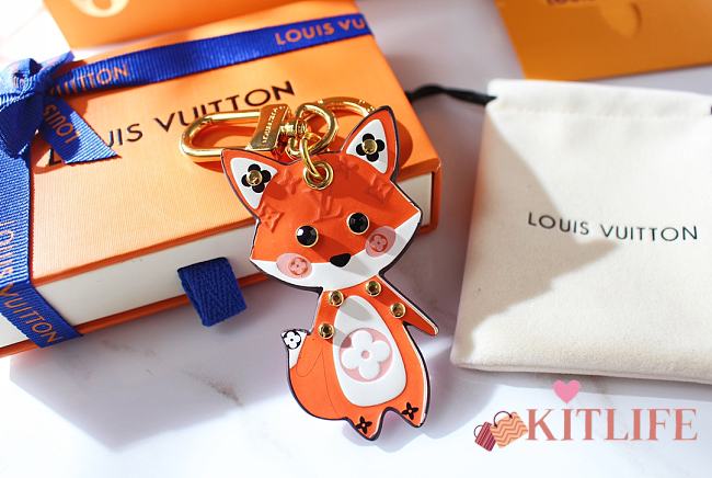 Kitlife Louis Vuitton Cute Fox Bag Charm and Key Holder - 1