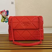 Kitlife Prada Nappa Leather Prada Spectrum Bag Red -  27 × 18.5 × 9cm - 1
