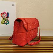 Kitlife Prada Nappa Leather Prada Spectrum Bag Red -  27 × 18.5 × 9cm - 6