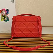 Kitlife Prada Nappa Leather Prada Spectrum Bag Red -  27 × 18.5 × 9cm - 3