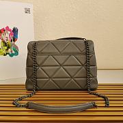 Kitlife Prada Nappa Leather Prada Spectrum Bag Green - 27 × 18.5 × 9cm - 5