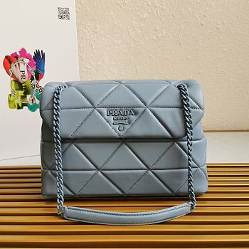 Kitlife Prada Nappa Leather Prada Spectrum Bag Cloud Blue - 27 × 18.5 × 9cm