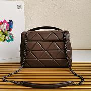 Kitlife Prada Nappa Leather Prada Spectrum Bag Brown - 27 × 18.5 × 9cm - 5