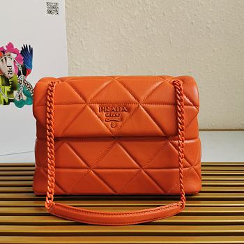 Kitlife Prada Nappa Leather Prada Spectrum Bag Orange - 27 × 18.5 × 9cm