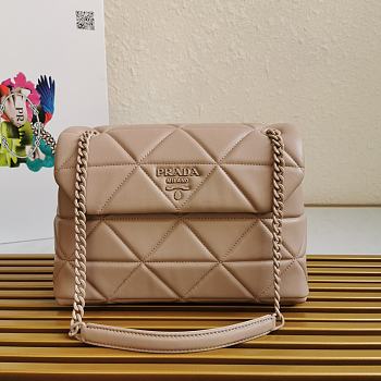 Kitlife Prada Nappa Leather Prada Spectrum Bag Beige - 27 × 18.5 × 9cm