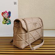 Kitlife Prada Nappa Leather Prada Spectrum Bag Beige - 27 × 18.5 × 9cm - 6